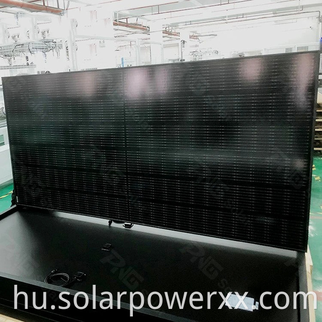 All black solar panel